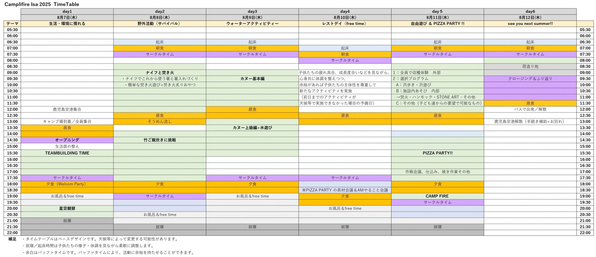 timetable